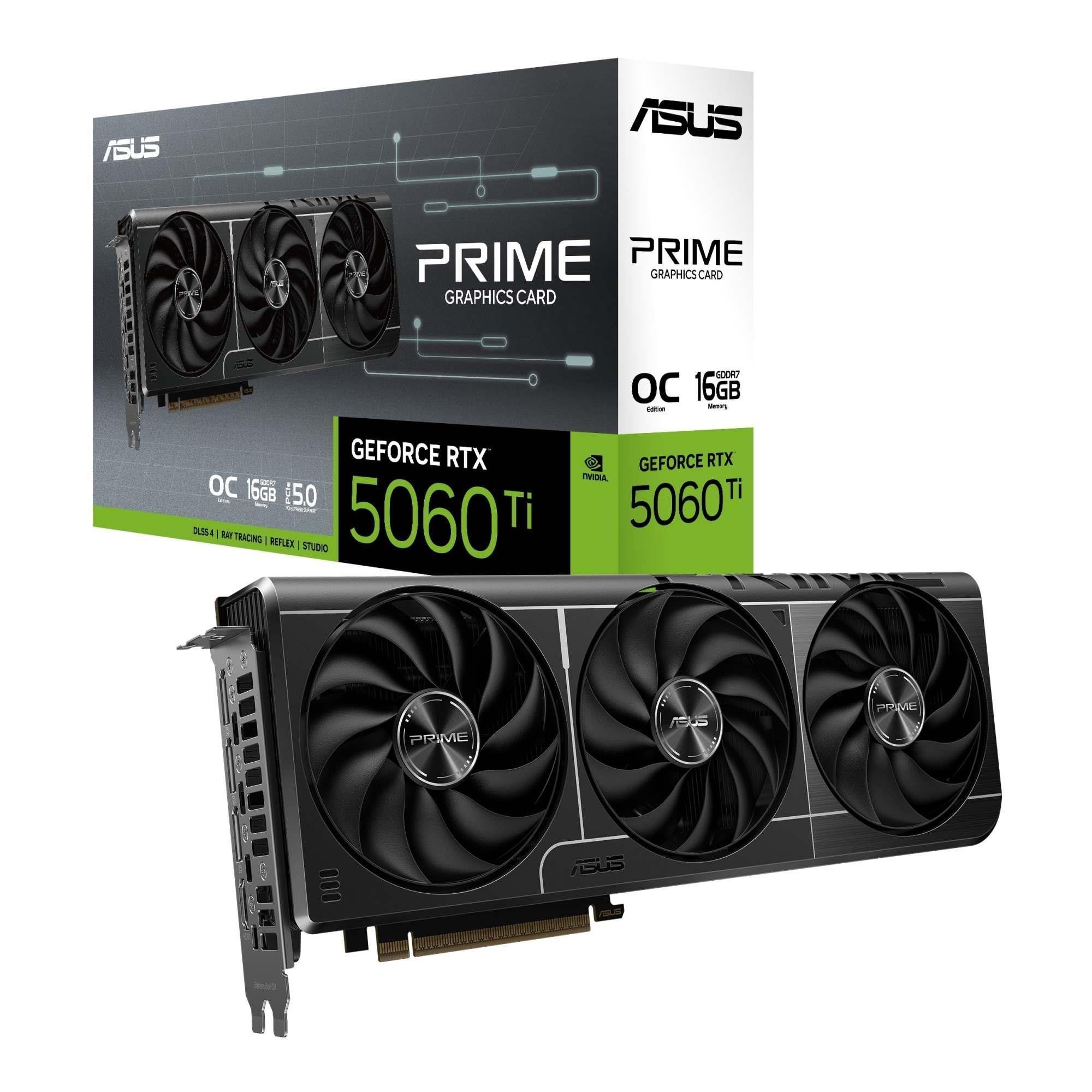Karta VGA Asus GeForce RTX 5060 Ti PRIME-RTX5060TI-O16G OC 16GB GDDR7 128bit HDMI+3xDP PCIe5.0 — zdjęcie 9