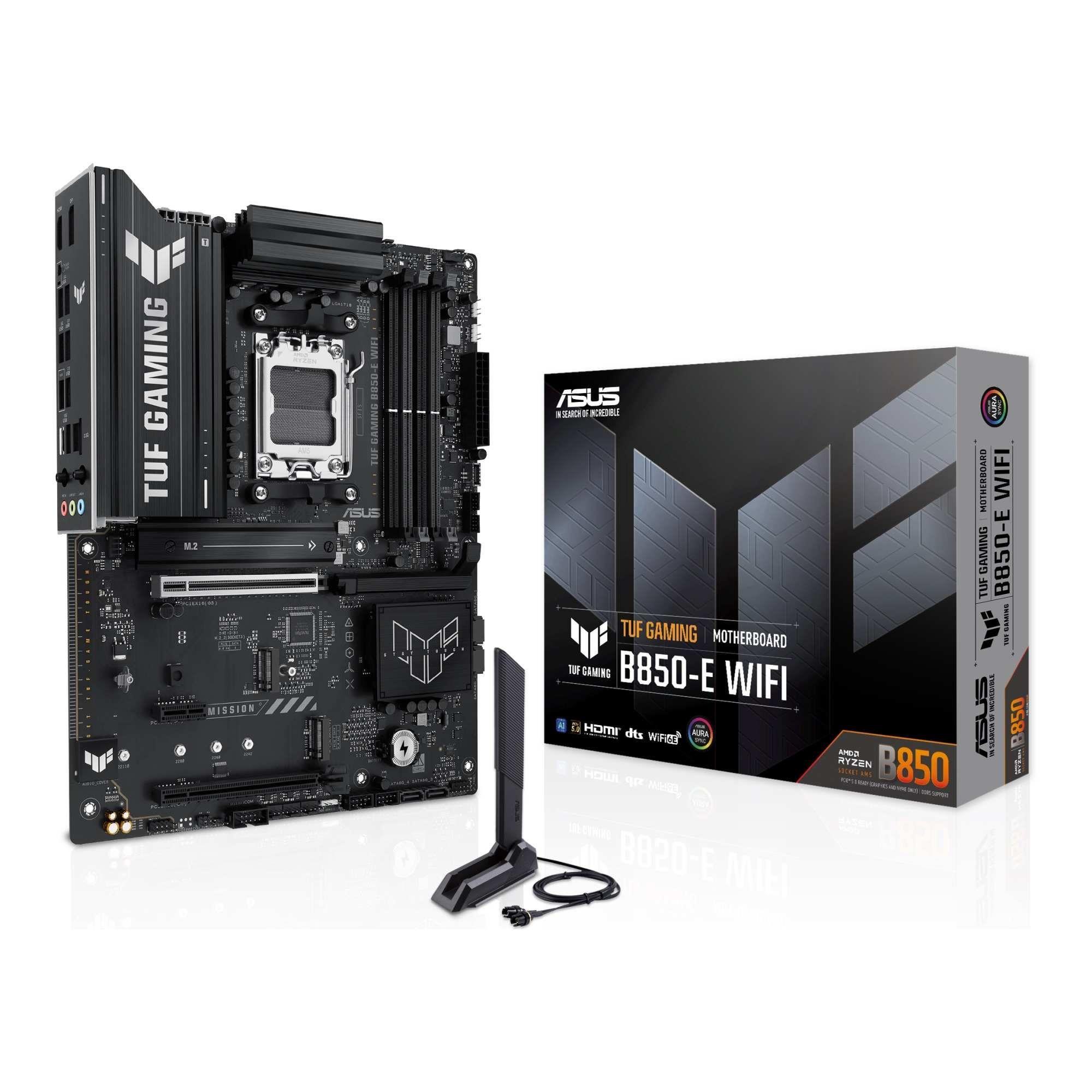 Płyta Asus TUF GAMING B850-E WIFI /AMD B850/DDR5/SATA3/M.2/USB3.2/PCIe5.0/WiFi/BT/AM5/ATX — zdjęcie 5