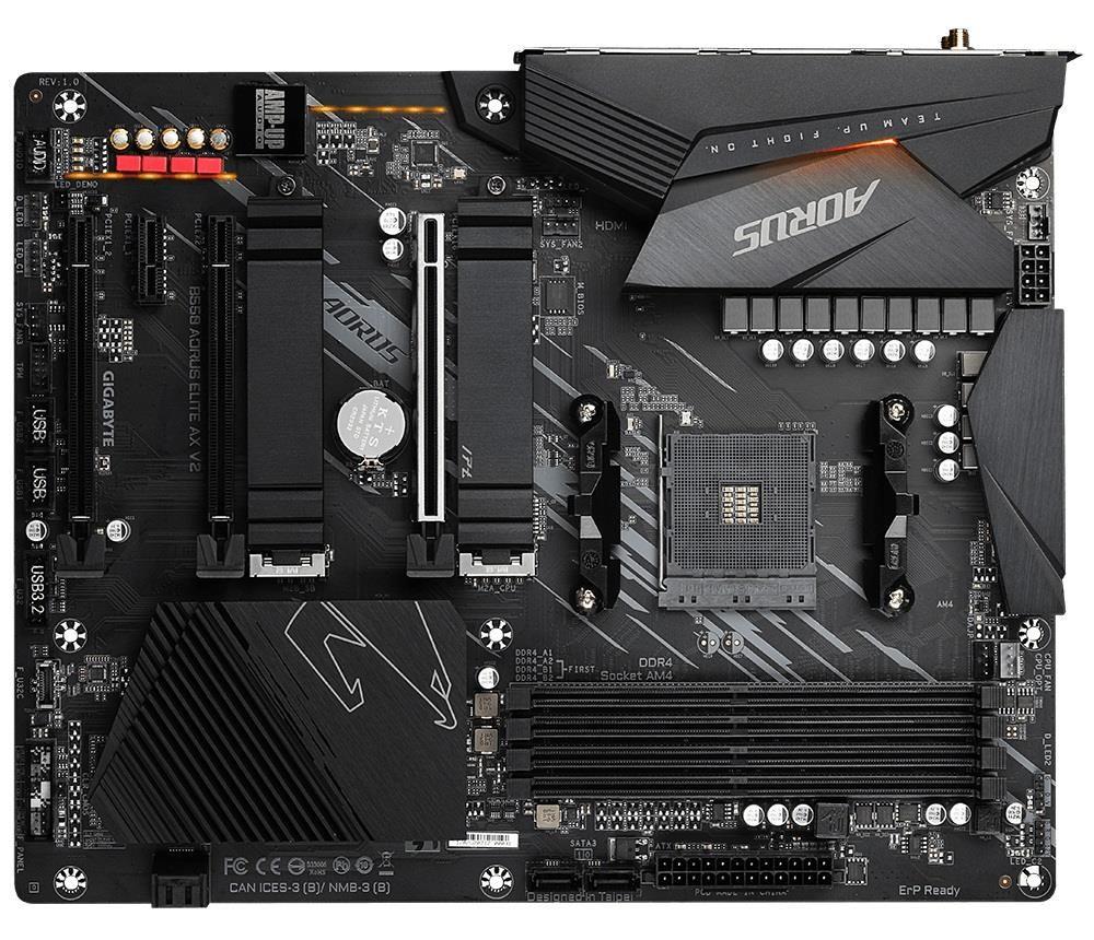 Płyta Gigabyte B550 AORUS Elite AX V2 rev.1.0 /AMD B550/DDR4/SATA3/M.2/USB3.1/PCIe4.0/AM4/ATX — zdjęcie 1