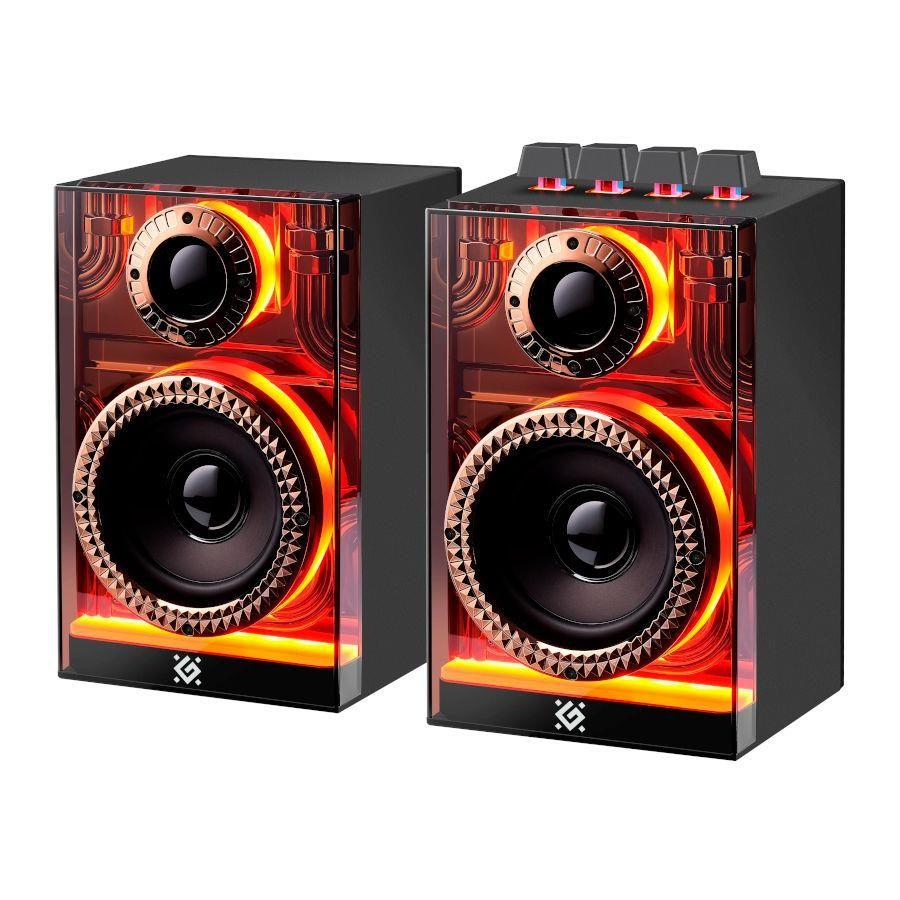 Głośniki Defender FUTURO 2.0 20W Bluetooth USB podświetlenie RGB MP3 — zdjęcie 1