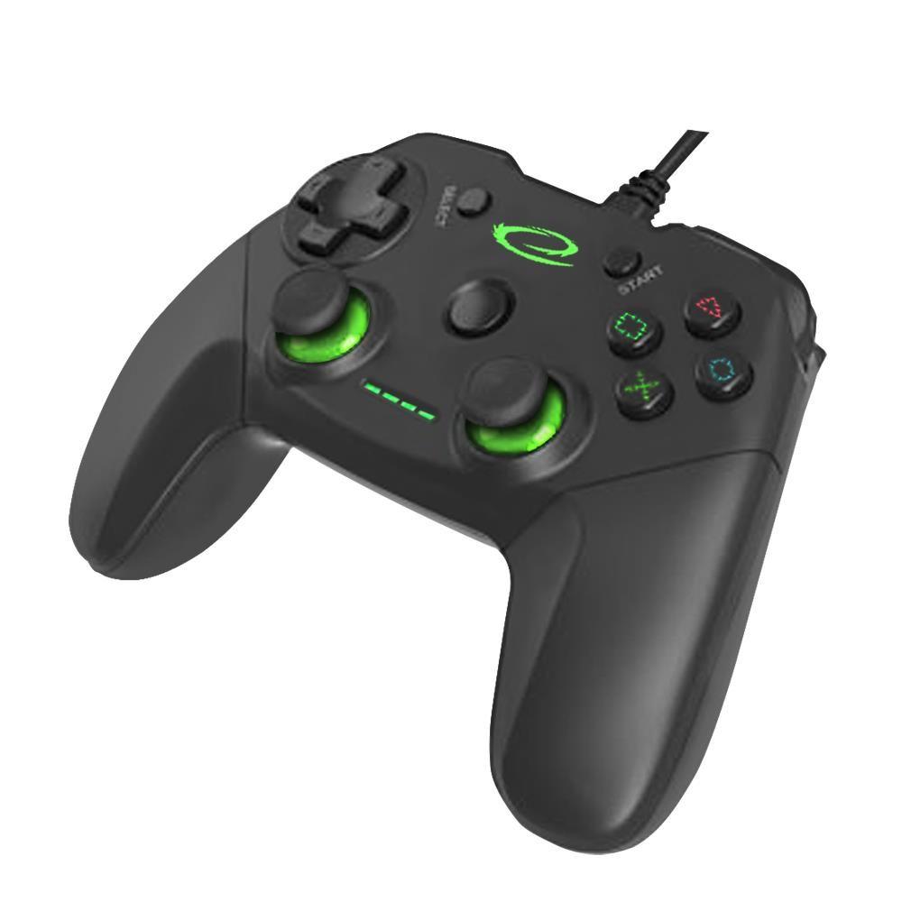 Gamepad PS3/PC USB Esperanza "Vanquisher" czarny — zdjęcie 1