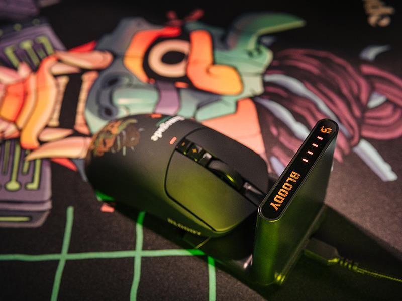 Mysz bezprzewodowa A4Tech Bloody R72 ULTRA DUO Renegade Midnight — zdjęcie 14