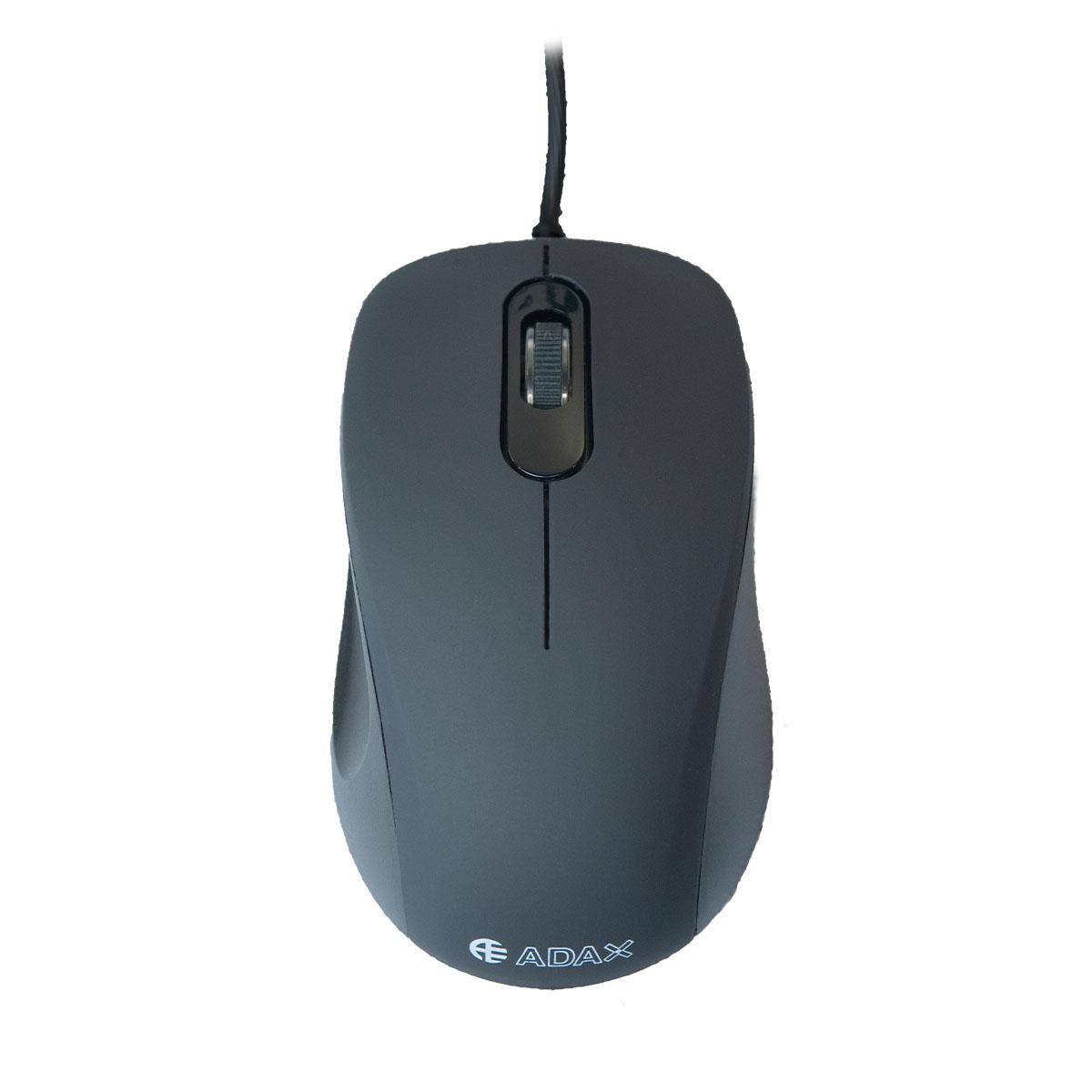 Mysz przewodowa ADAX MC-M10AD optyczna 1,8m 1000DPI czarna — zdjęcie 1