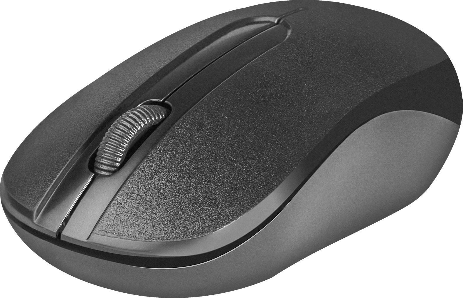 Mysz bezprzewodowa Defender DATUM MM-285 optyczna 1600dpi 3P czarna — zdjęcie 2