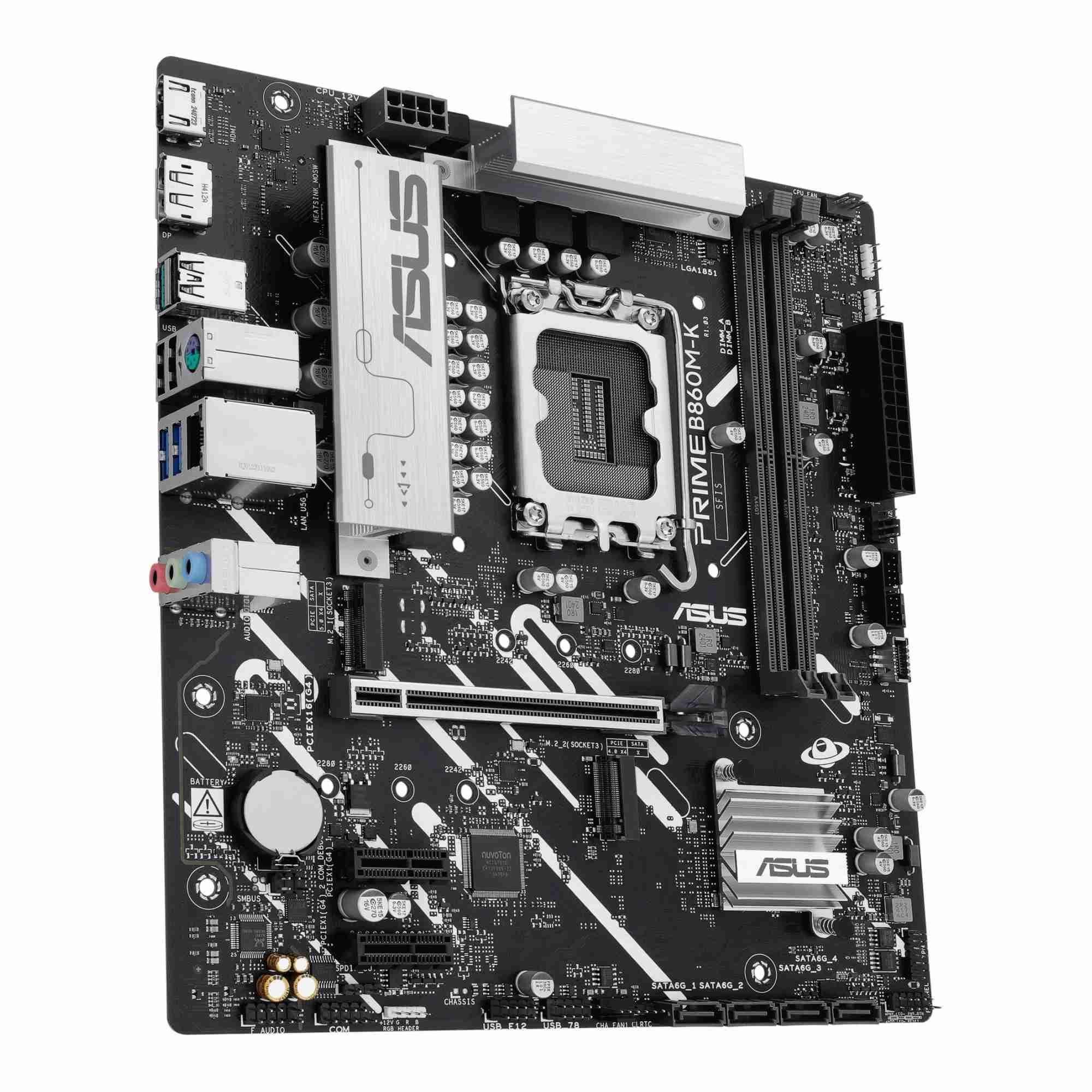 Płyta Asus PRIME B860M-K /B860/DDR5/SATA3/M.2/USB3.1/PCIe5.0/s.1851/mATX — zdjęcie 2