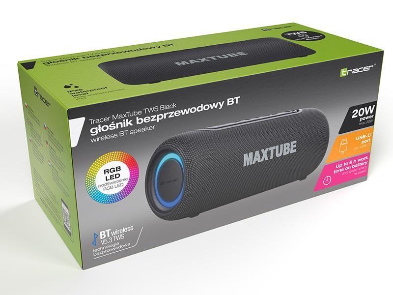 Głośnik Tracer MaxTube tws bluetooth czarny — zdjęcie 9