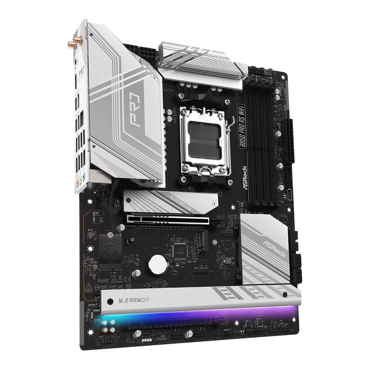 Płyta ASrock B850 Pro RS WiFi /AMD B850/DDR5/SATA3/M.2/USB3.2/WiFi/BT/PCIe5.0/AM5/ATX — zdjęcie 2