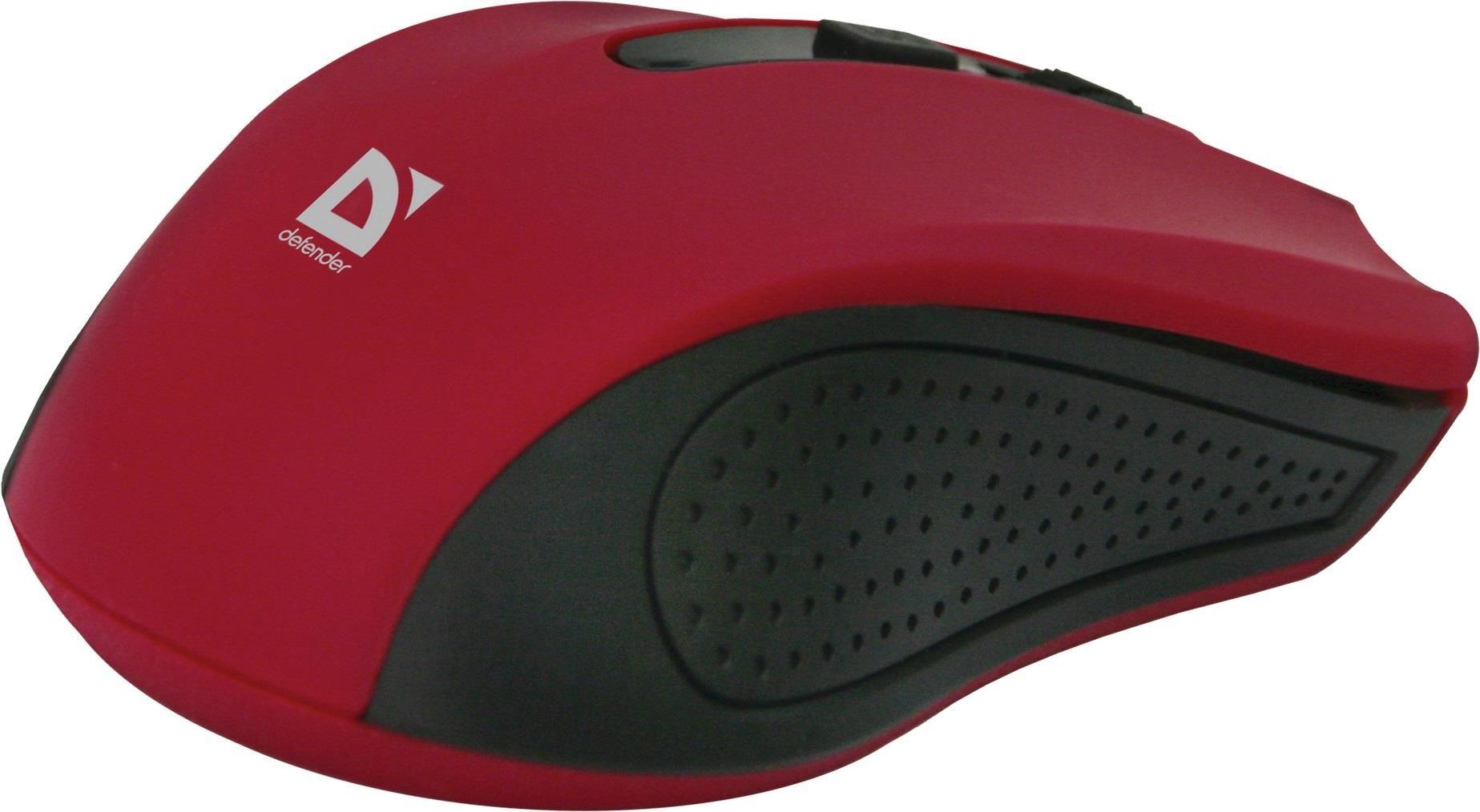 Mysz bezprzewodowa Defender ACCURA MM-935 optyczna 1600dpi 4P czerwona — zdjęcie 3