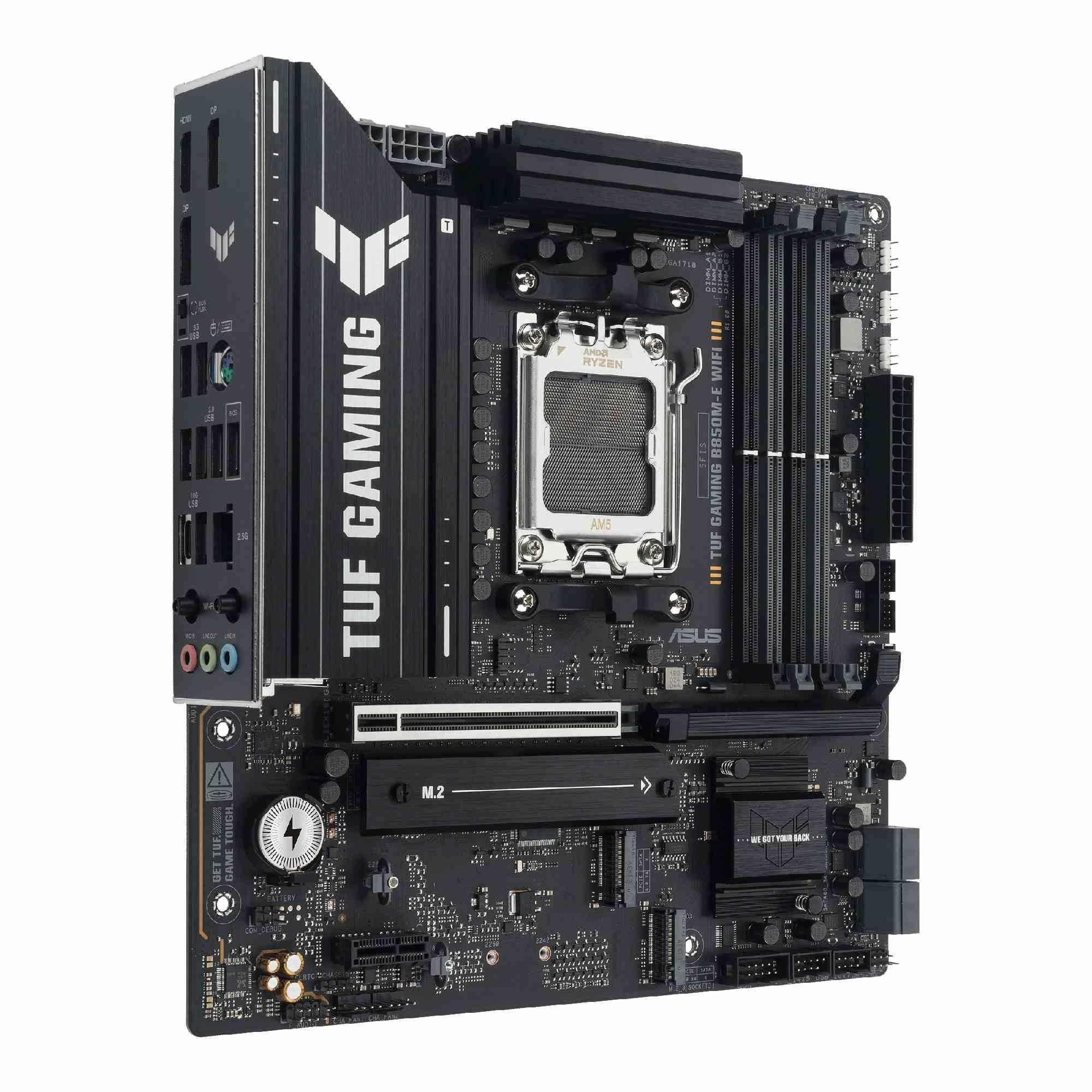 Płyta Asus TUF GAMING B850M-E WIFI /AMD B850/DDR5/SATA3/M.2/USB3.1/PCIe5.0/WiFi/BT/AM5/mATX — zdjęcie 2