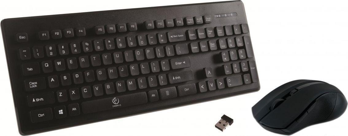 Zestaw bezprzewodowy klawiatura + mysz Rebeltec MILLENIUM czarny — zdjęcie 2