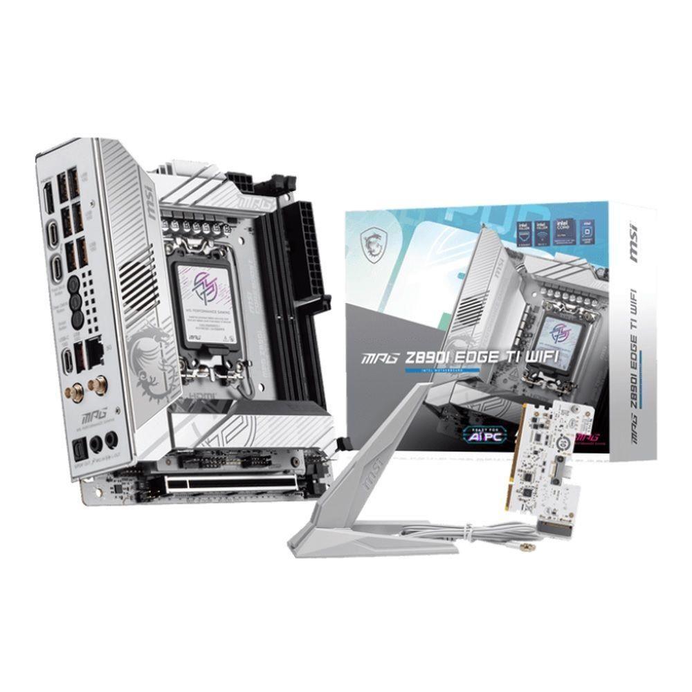 Płyta MSI MPG Z890I EDGE TI WIFI /Z890/DDR5/SATA3/M.2/TB4/WiFi/BT/PCIe5.0/s.1851/mITX — zdjęcie 5
