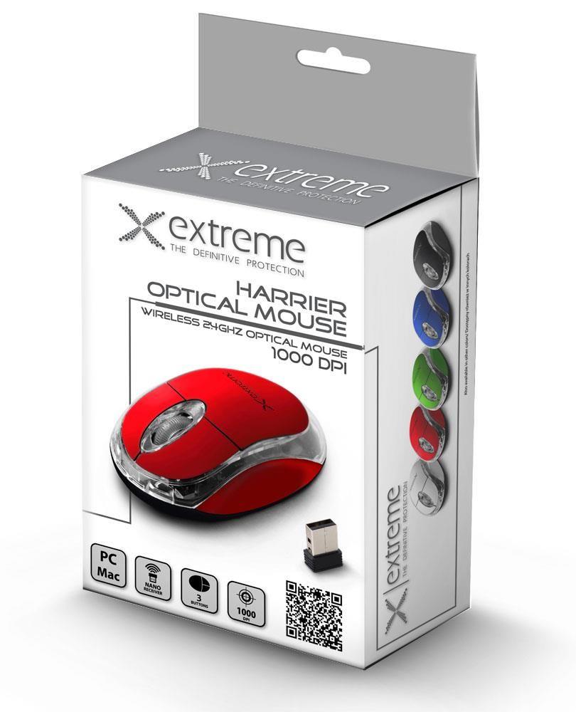 Mysz bezprzewodowa Extreme 3D Harrier optyczna 2.4 GHz czerwona — zdjęcie 3