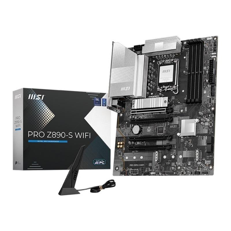 Płyta MSI PRO Z890-S WIFI /Z890/DDR5/SATA3/M.2/TB4/WiFi/BT/PCIe5.0/s.1851/ATX — zdjęcie 5