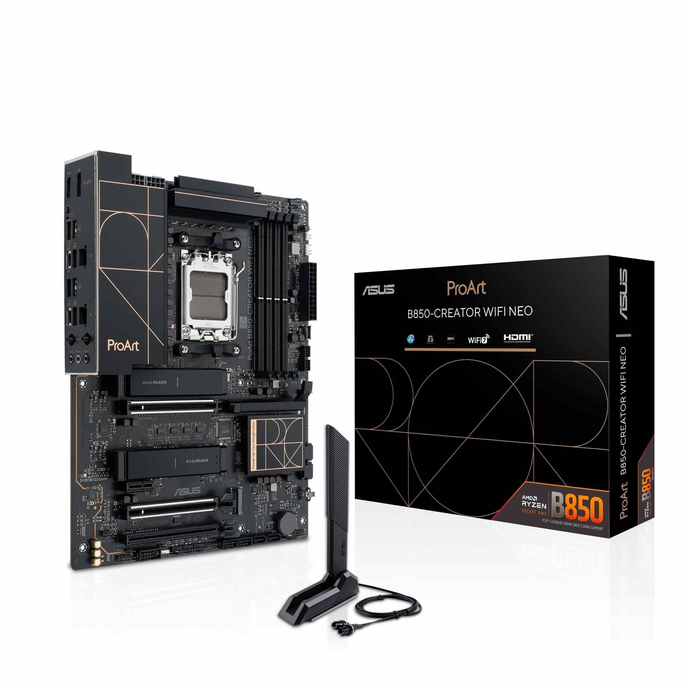 Płyta Asus PROART B850-CREATOR WIFI NEO /AMD B850/DDR5/SATA3/M.2/USB3.2/PCIe5.0/WiFi/BT/AM5/ATX — zdjęcie 7