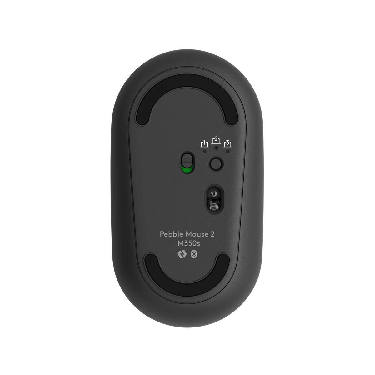 Mysz bezprzewodowa Logitech Pebble Mouse 2 M350s optyczna grafitowa — zdjęcie 4
