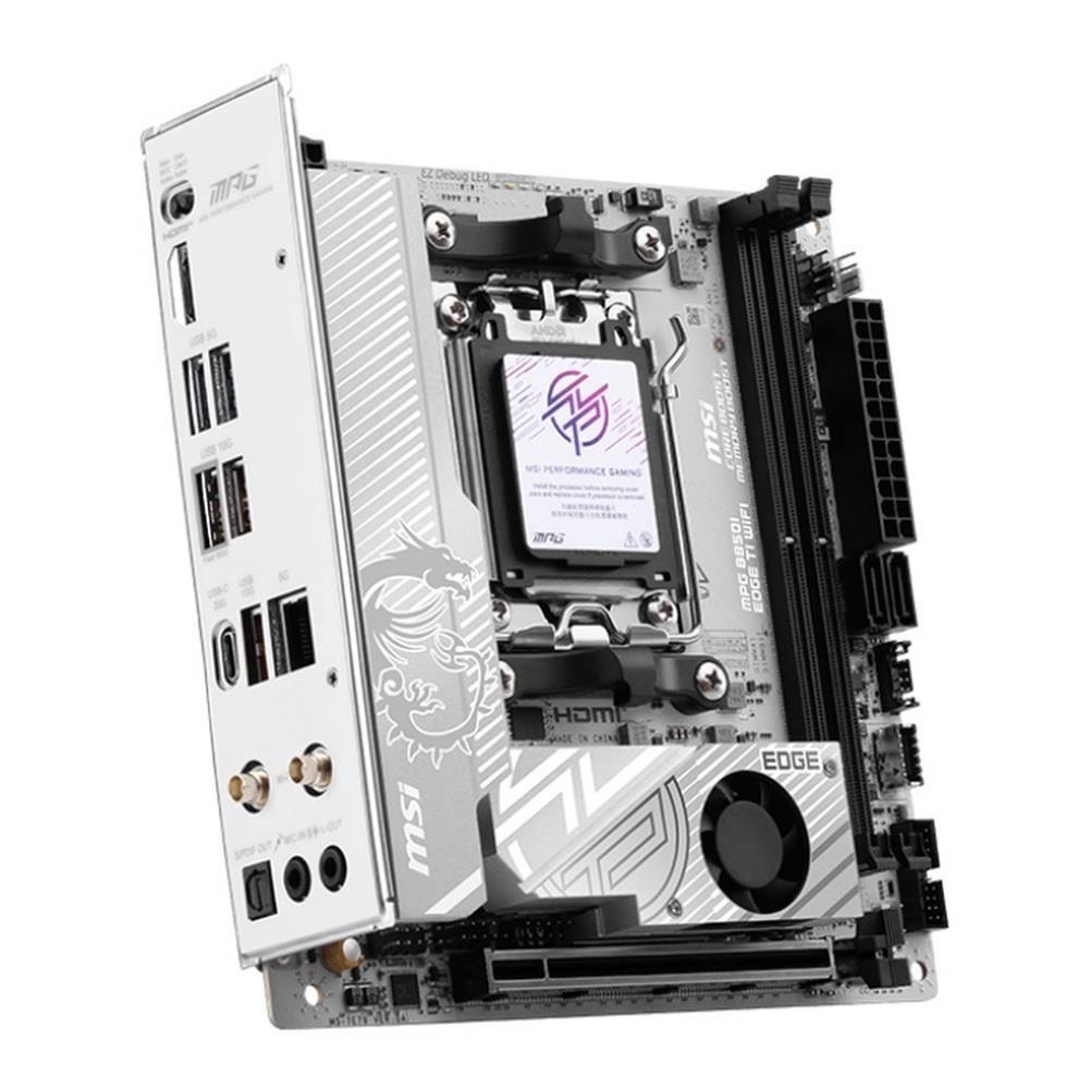 Płyta MSI MPG B850I EDGE TI WIFI /AMD B850/DDR5/SATA3/M.2/USB3.2/WiFi/BT/PCIe5.0/AM5/ITX — zdjęcie 3