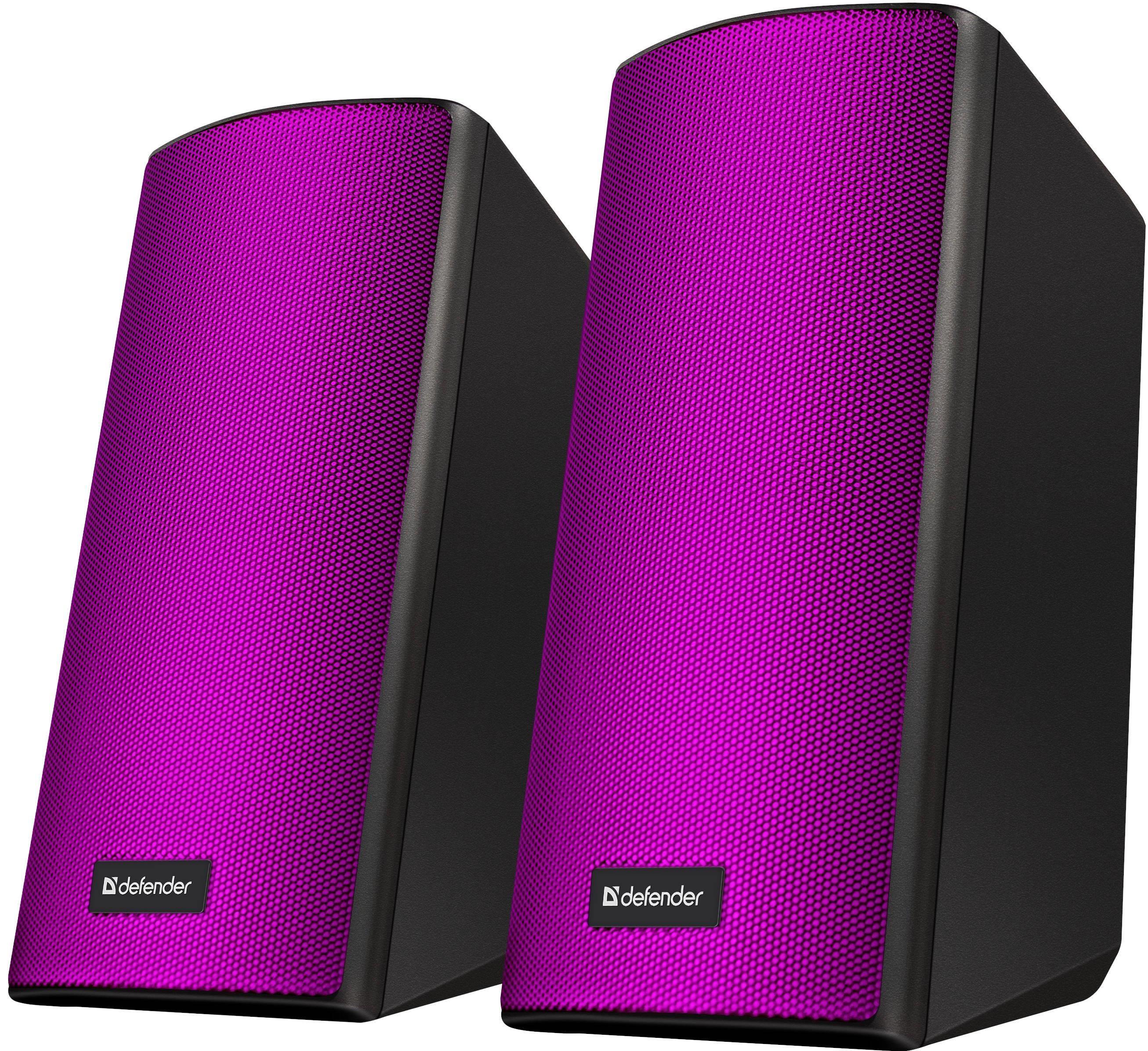 Głośniki Defender SPITFIRE 2.0 6W Bluetooth USB podświetlenie RGB MP3 — zdjęcie 6