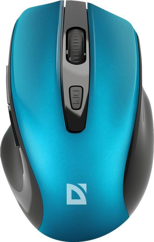 Mysz bezprzewodowa Defender PRIME MB-053 optyczna bezklikowa silent 1600dpi niebieska — zdjęcie 6