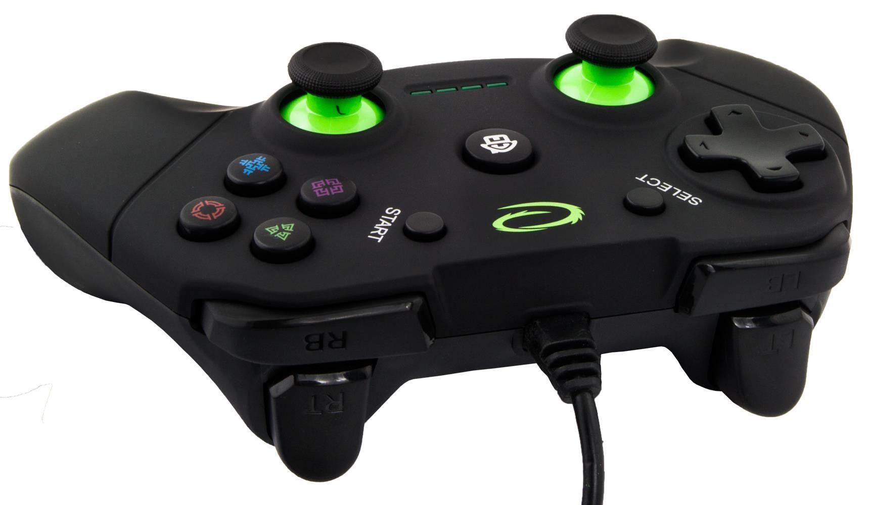 Gamepad PS3/PC USB Esperanza "Vanquisher" czarny — zdjęcie 4