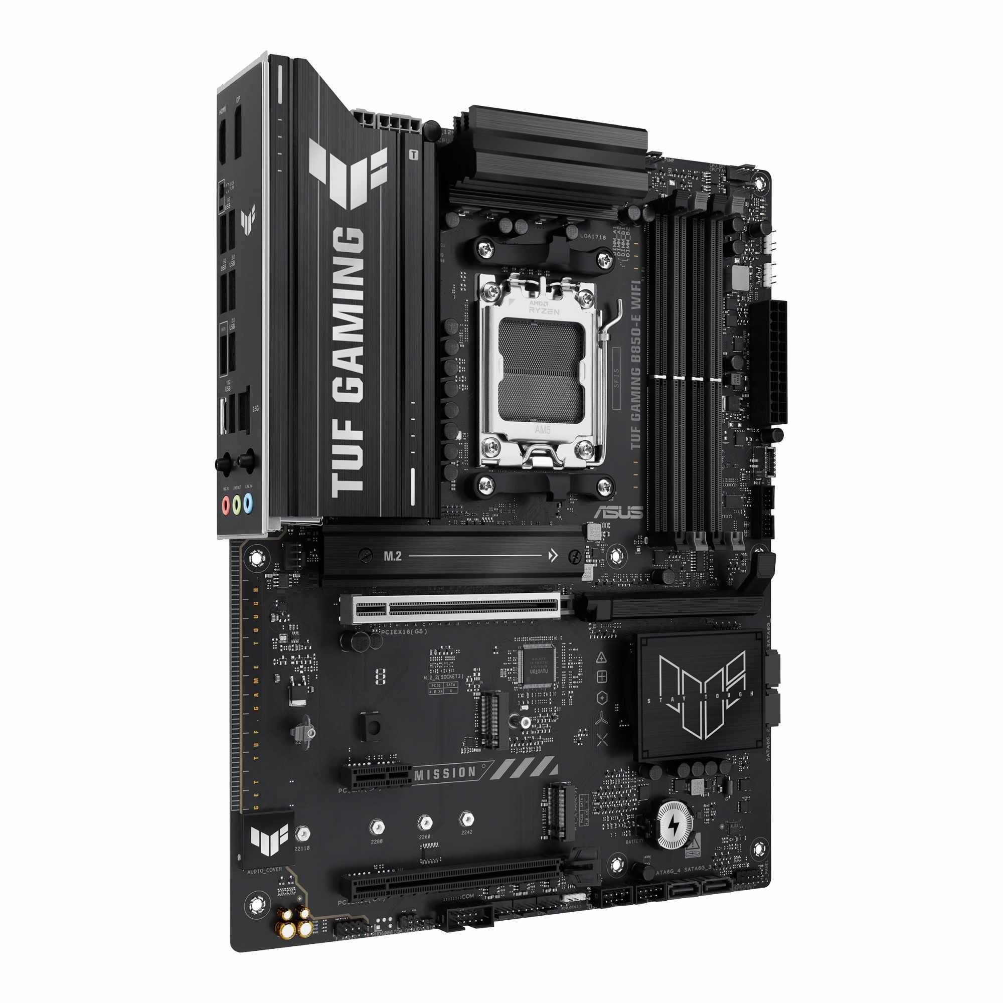 Płyta Asus TUF GAMING B850-E WIFI /AMD B850/DDR5/SATA3/M.2/USB3.2/PCIe5.0/WiFi/BT/AM5/ATX — zdjęcie 2