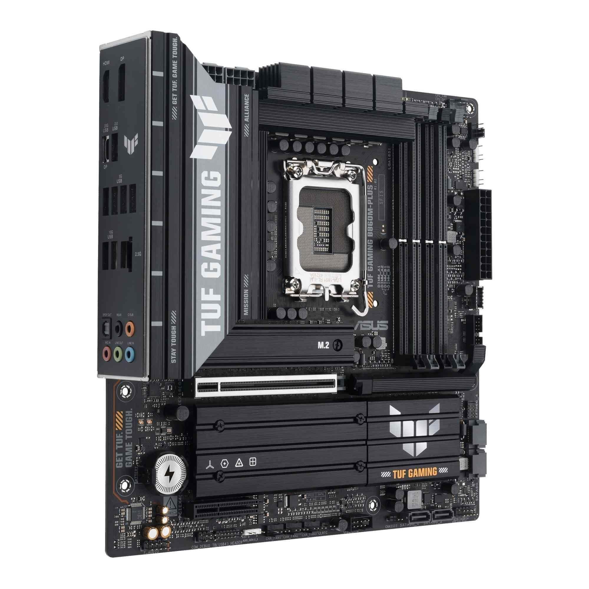 Płyta Asus TUF GAMING B860M-PLUS /B860/DDR5/SATA3/M.2/USB3.2/PCIe5.0/s.1851/M-ATX — zdjęcie 2