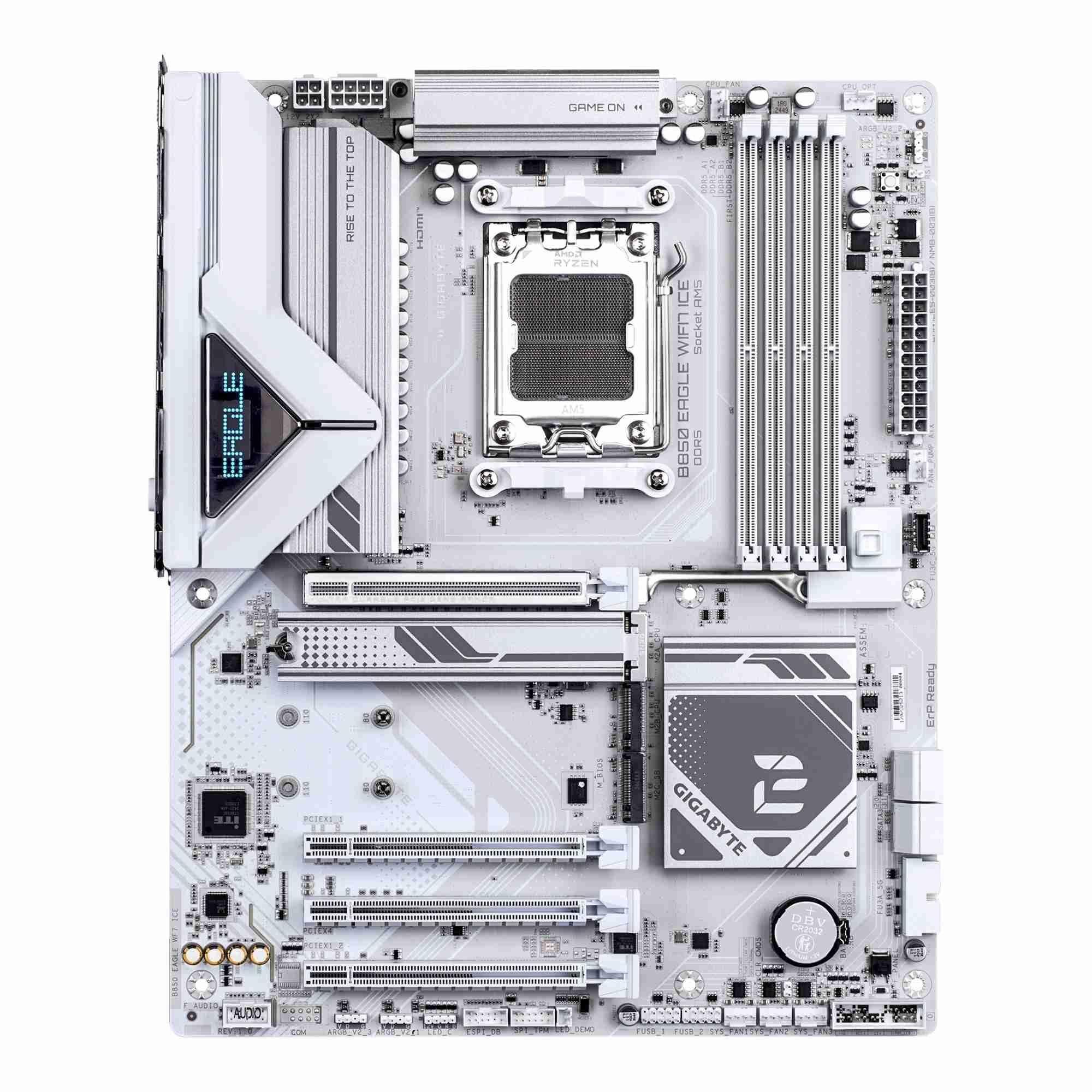 Płyta Gigabyte B850 EAGLE WF7 ICE /AMD B850/DDR5/SATA3/M.2/USB3.1/PCIe5.0/WiFi/BT/AM5/ATX — zdjęcie 1