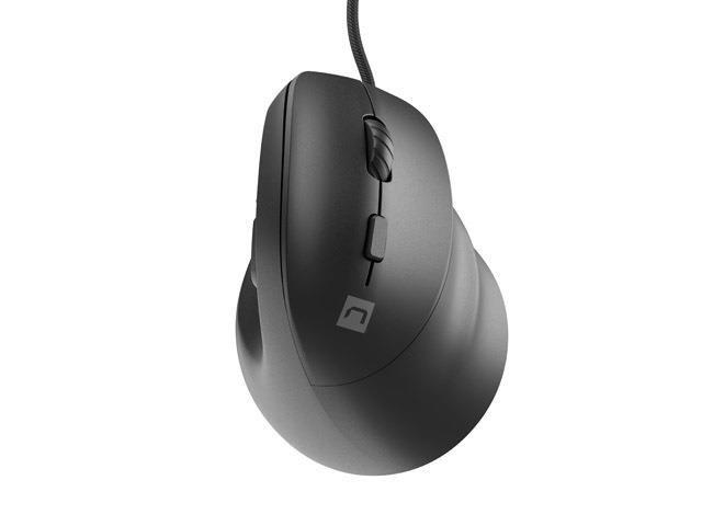 Mysz przewodowa Natec Crake 2 PRO 12800dpi wertykalna programowalna optyczna czarna — zdjęcie 1