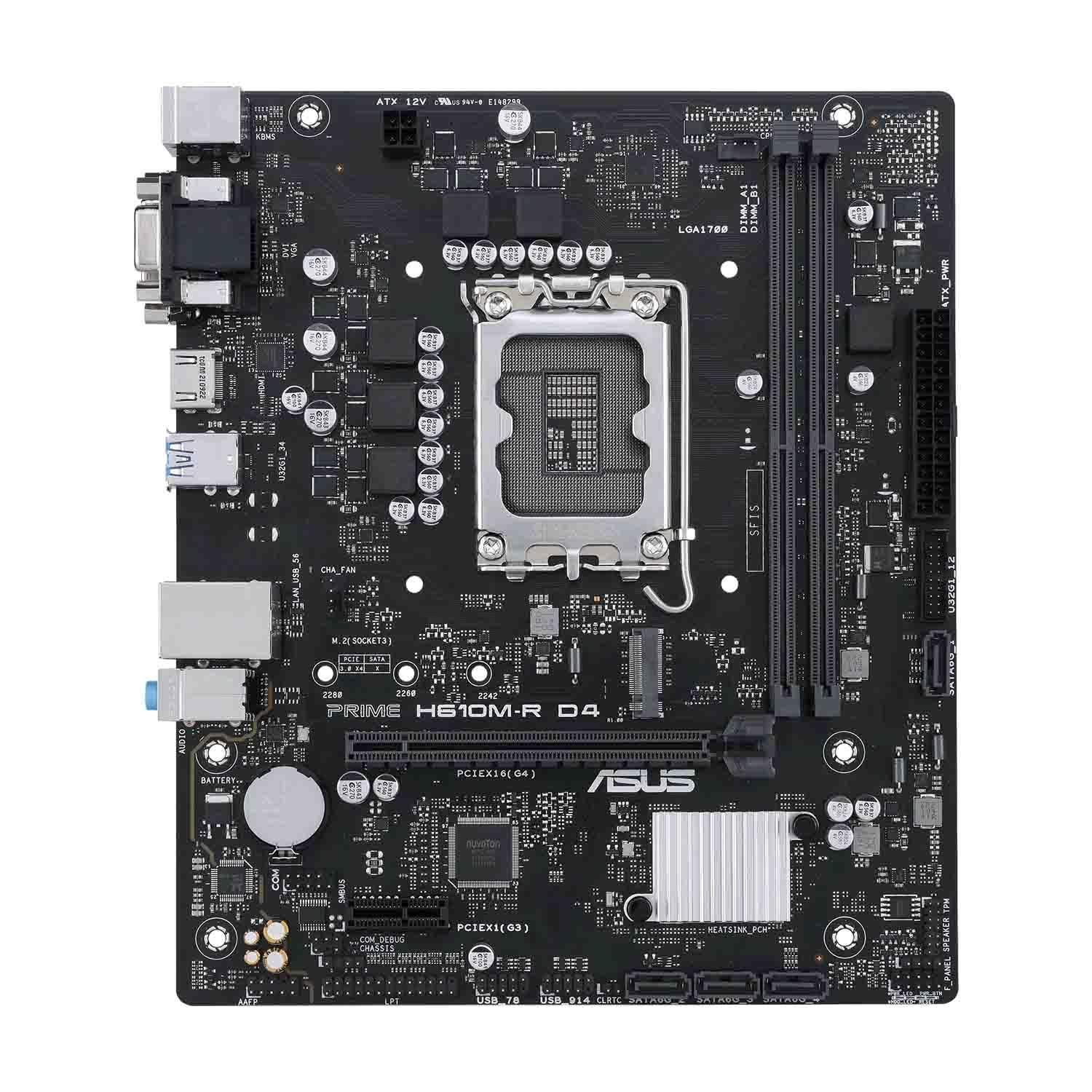 Płyta Asus PRIME H610M-R D4-SI /H610/DDR4/SATA3/M.2/USB3.0/PCIe4.0/s.1700/mATX — zdjęcie 1