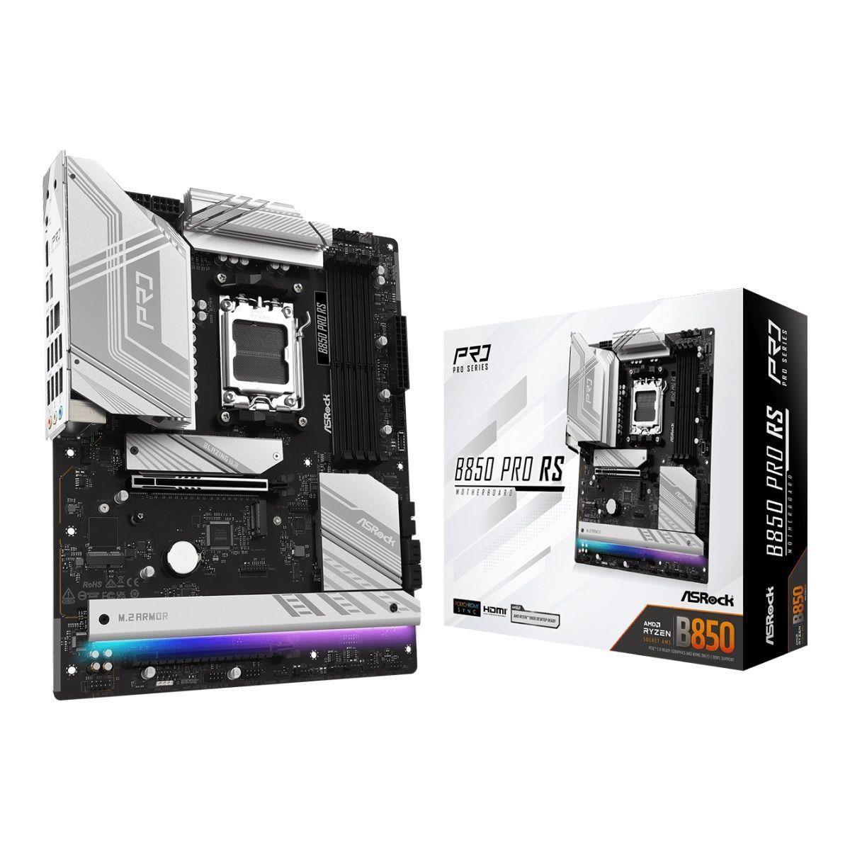 Płyta ASrock B850 Pro RS /AMD B850/DDR5/SATA3/M.2/USB3.2/PCIe5.0/AM5/ATX — zdjęcie 5