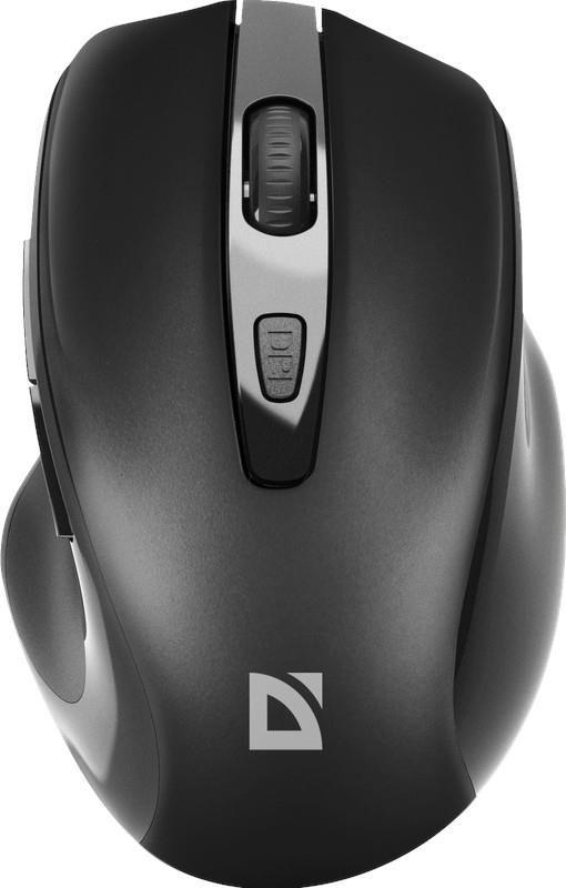 Mysz bezprzewodowa Defender PRIME MB-053 optyczna bezklikowa silent 1600dpi czarna — zdjęcie 6