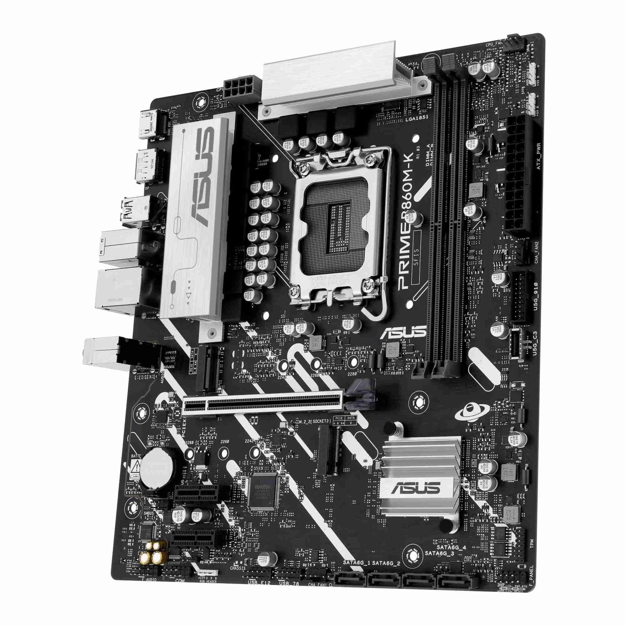 Płyta Asus PRIME B860M-K /B860/DDR5/SATA3/M.2/USB3.1/PCIe5.0/s.1851/mATX — zdjęcie 3