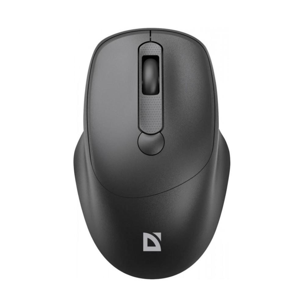 Mysz bezprzewodowa Defender FEAM MM-296 optyczna bezklikowa silent 1600dpi czarna — zdjęcie 1
