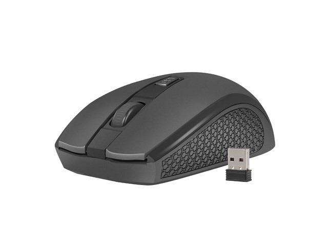Mysz bezprzewodowa Natec Jay 2 optyczna nano 2.4GHz 1600 DPI czarna — zdjęcie 2