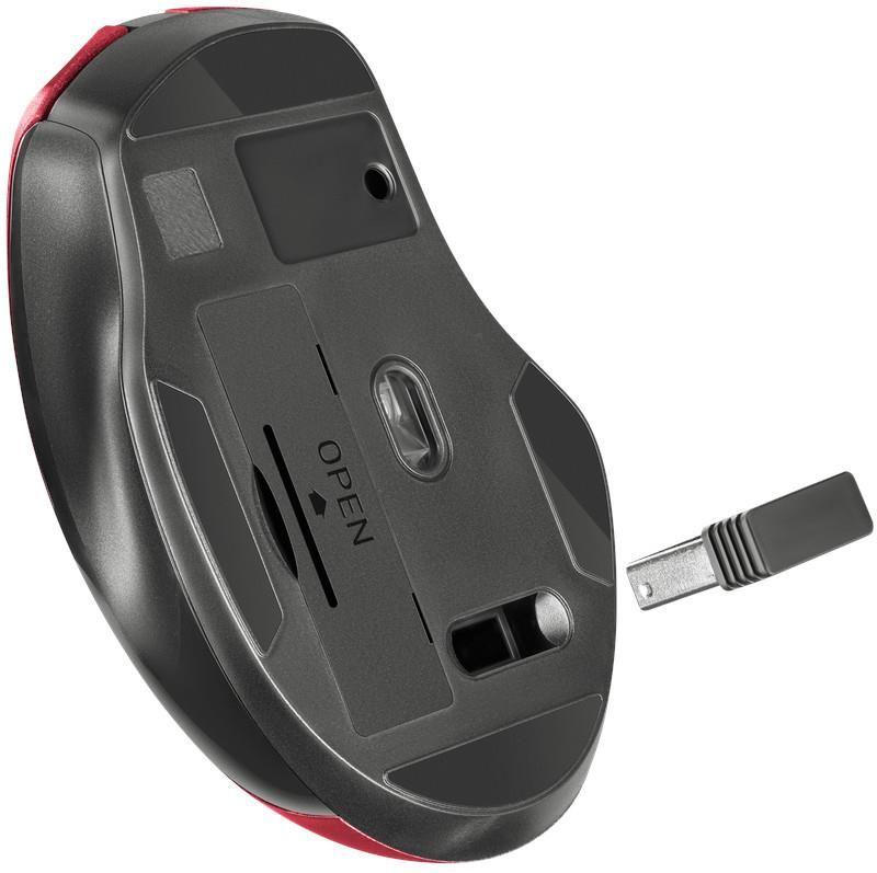 Mysz bezprzewodowa Defender PRIME MB-053 optyczna bezklikowa silent 1600dpi czerwona — zdjęcie 5