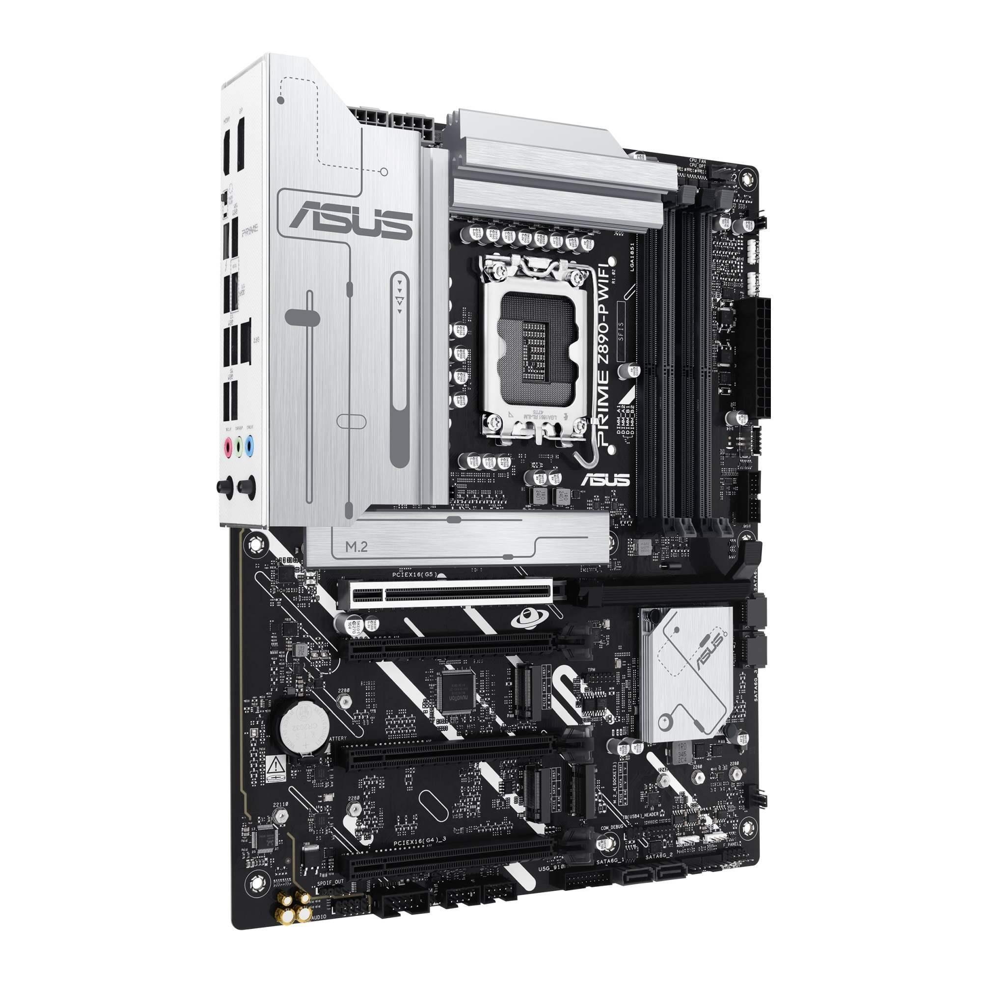 Płyta Asus PRIME Z890-P WIFI /Z890/DDR5/SATA3/M.2/USB4/WiFi/BT/PCIe5.0/s.1851/ATX — zdjęcie 2