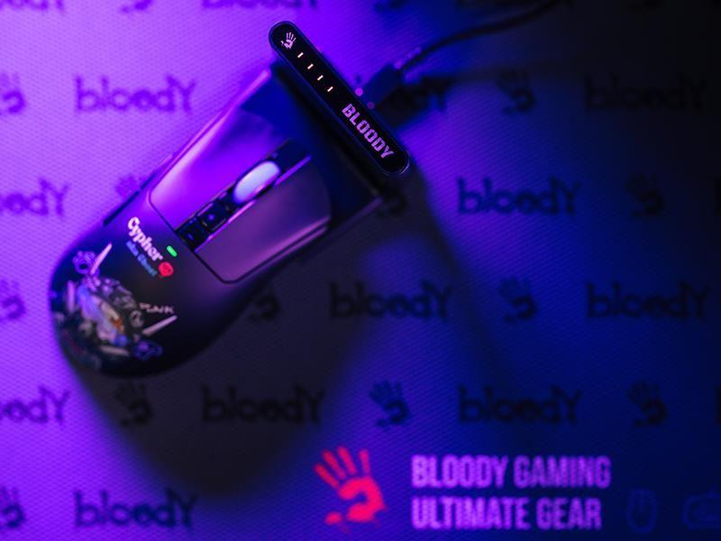 Mysz bezprzewodowa A4Tech Bloody R73 ULTRA DUO Cypher Ghost — zdjęcie 13