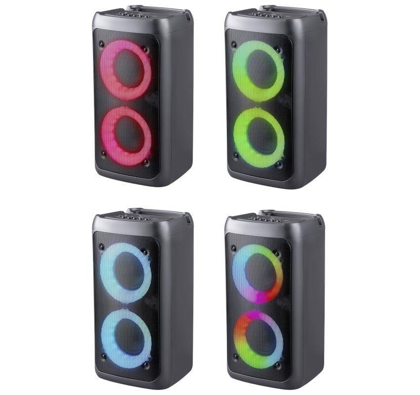 Głośnik Defender BOOMER 20 Bluetooth 20W MP3/FM/SD/USB/AUX/TWS/LED/MIC KARAOKE czarny — zdjęcie 2