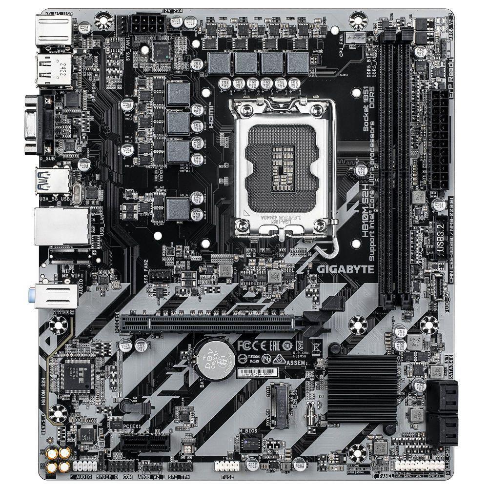 Płyta Gigabyte H810M S2H /H810/DDR5/SATA3/M.2/PCIe4.0/s.1851/mATX — zdjęcie 1