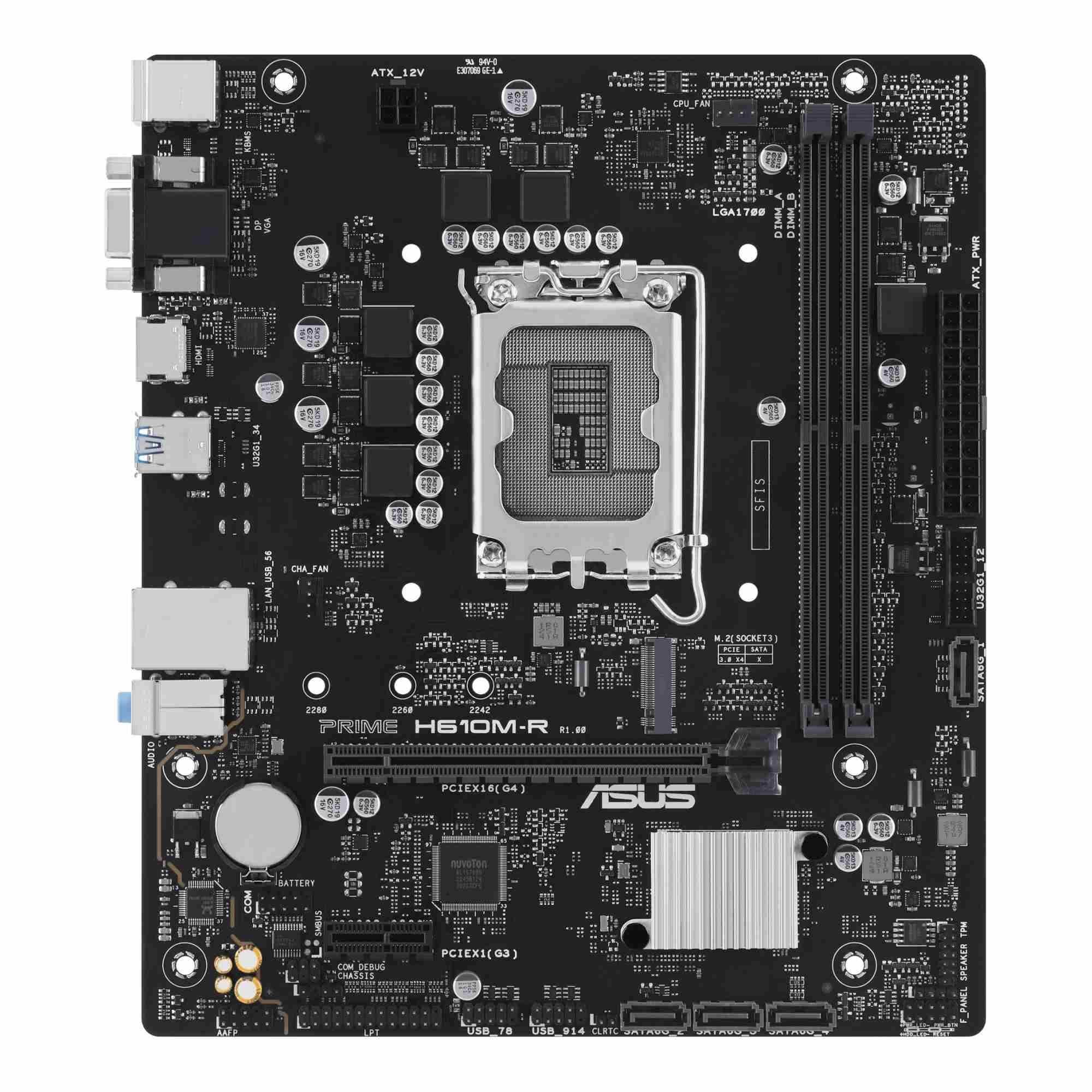 Płyta Asus PRIME H610M-R /H610/DDR5/SATA3/M.2/USB3.0/PCIe4.0/s.1700/mATX — zdjęcie 1