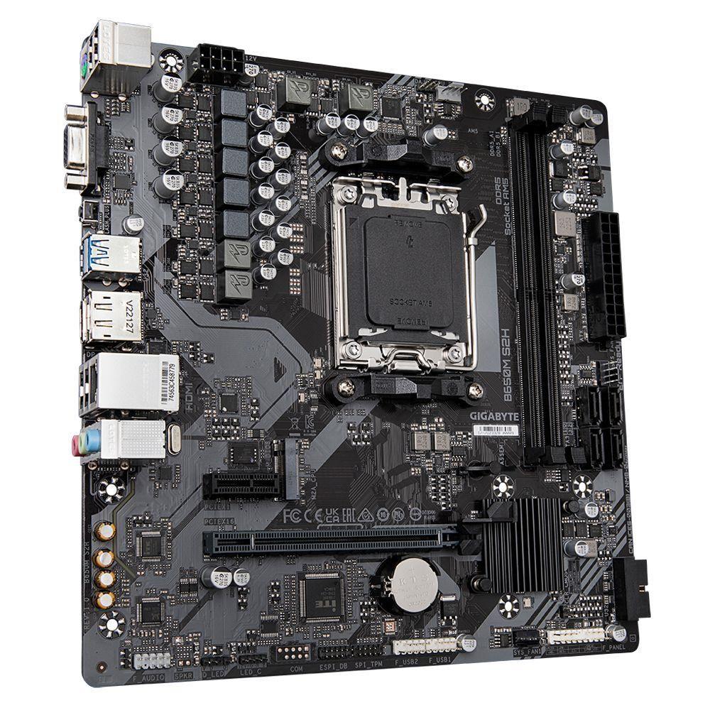 Płyta Gigabyte B650M S2H (rev. 1.0) /AMD B650/DDR5/SATA3/M.2/PCIe4.0/AM5/mATX — zdjęcie 2