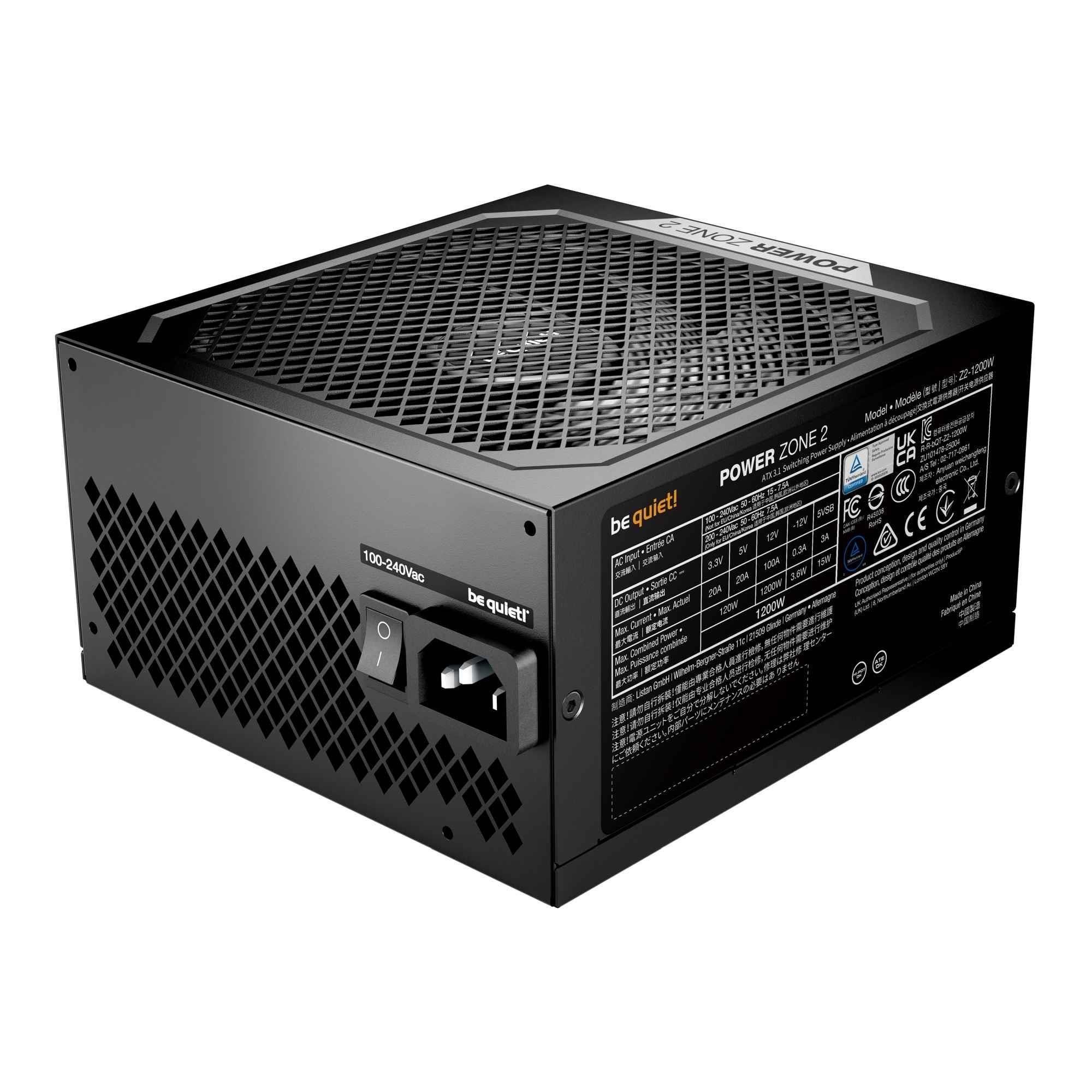 Zasilacz be quiet! Power Zone 2 1200W 140mm 80+ Platinum — zdjęcie 3