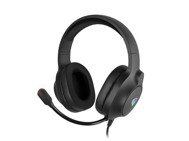 Słuchawki z mikrofonem Genesis Neon 213 RGB nauszne czarne — zdjęcie 1