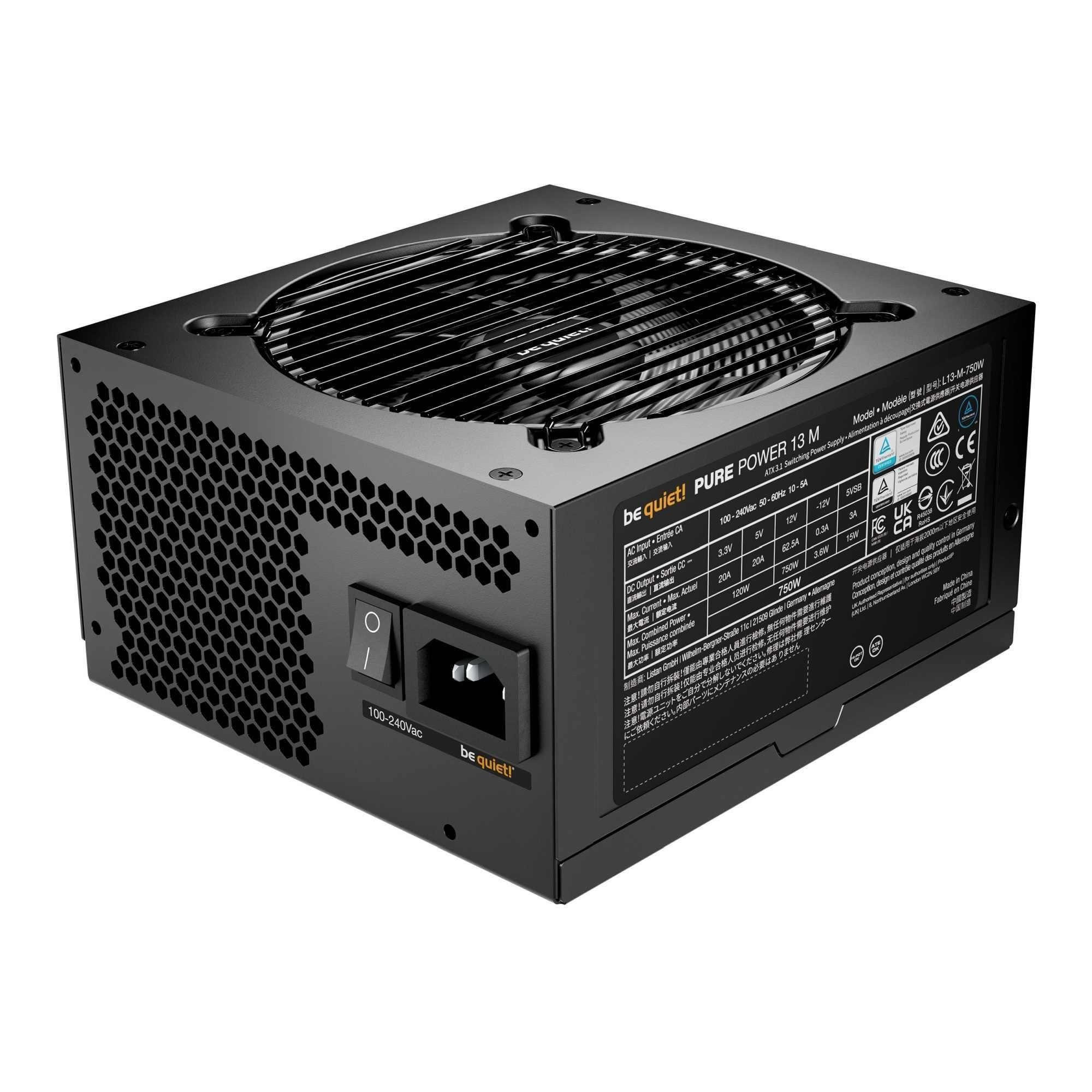Zasilacz be quiet! Pure Power 13 M 750W 120mm 80+ Gold — zdjęcie 2