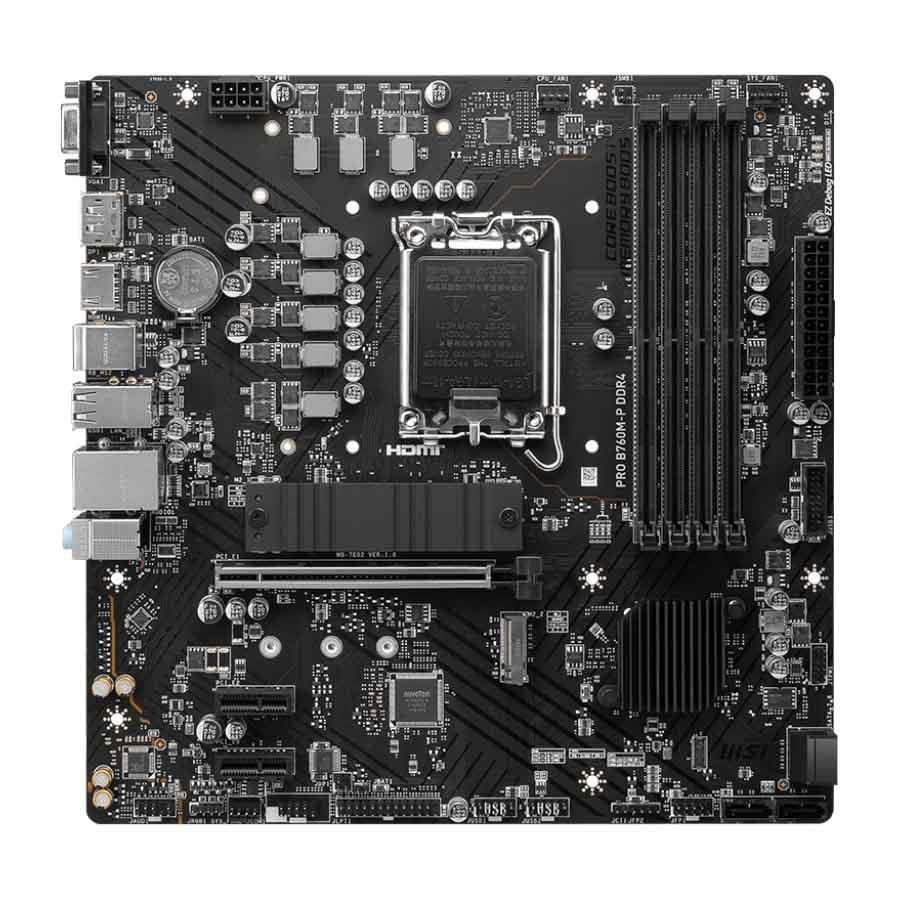 Płyta MSI PRO B760M-P DDR4 /B760/DDR4/SATA3/M.2/USB3.1/PCIe4.0/s.1700/mATX — zdjęcie 1
