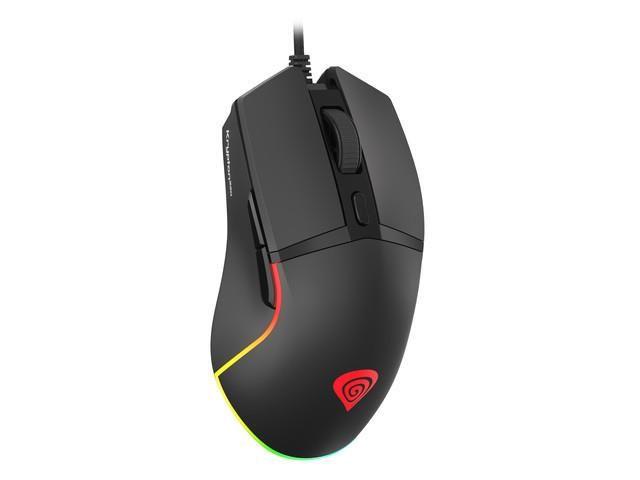 Mysz przewodowa Genesis Krypton 220 optyczna Gaming 6400DPI czarna — zdjęcie 1