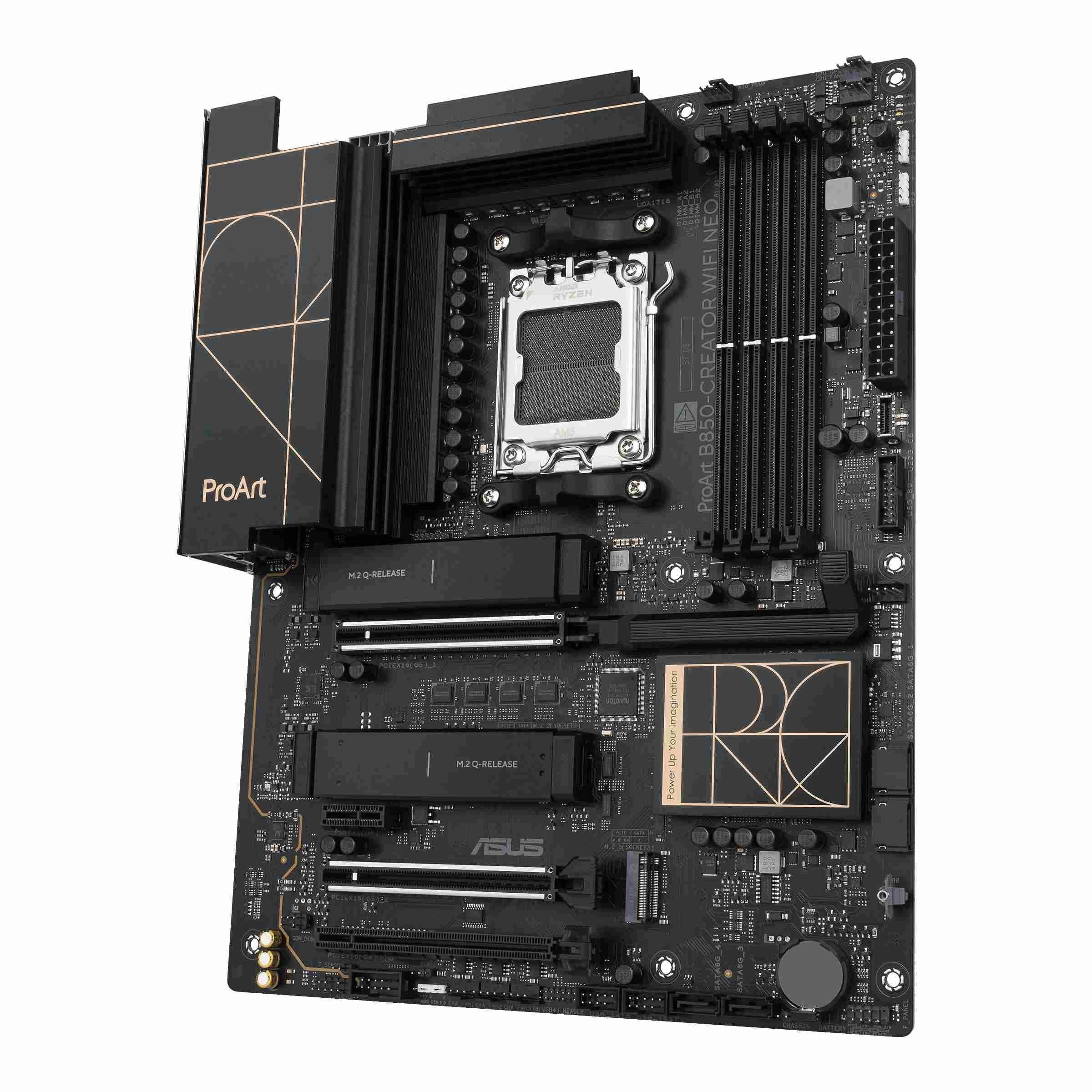Płyta Asus PROART B850-CREATOR WIFI NEO /AMD B850/DDR5/SATA3/M.2/USB3.2/PCIe5.0/WiFi/BT/AM5/ATX — zdjęcie 3