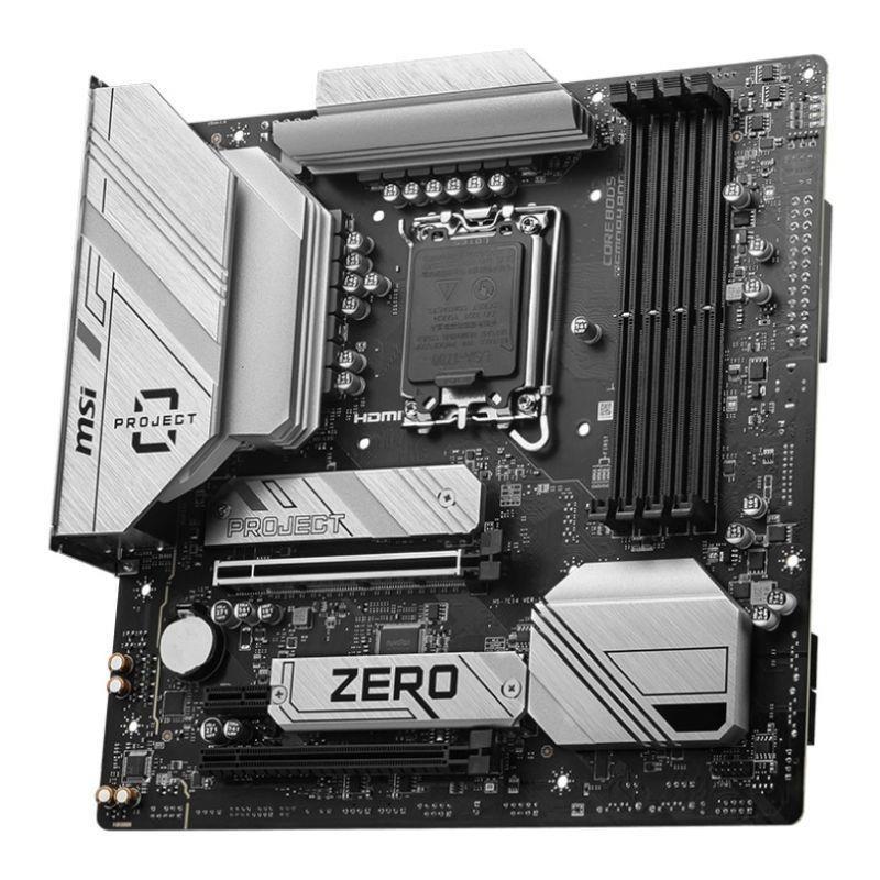Płyta MSI B760M PROJECT ZERO /B760/DDR5/SATA3/M.2/USB3.2/WiFi/BT/PCIe5.0/s.1700/mATX — zdjęcie 2