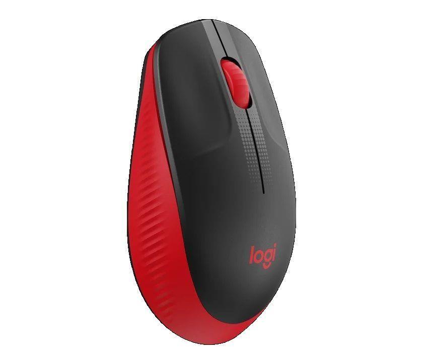 Mysz bezprzewodowa Logitech M190 optyczna czerwona — zdjęcie 2