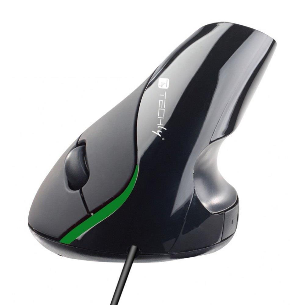 Mysz przewodowa Techly Ergonomiczna Optyczna 1000dpi — zdjęcie 1