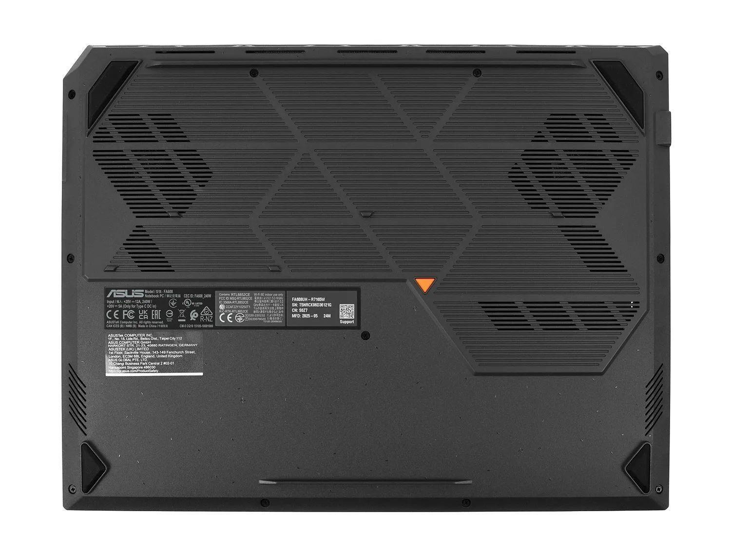 Notebook Asus TUF Gaming A16 FA608UH-R7165 16"WUXGA/Ryzen 7 260/16GB/SSD512GB/RTX5050-8GB/ Black — zdjęcie 5